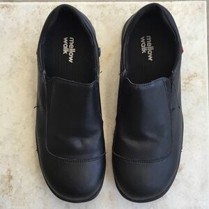 Women’s Safety Black Slip-On Comfort Shoes - size 9